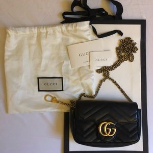 Authentic Gucci 
GG black Marmont bag